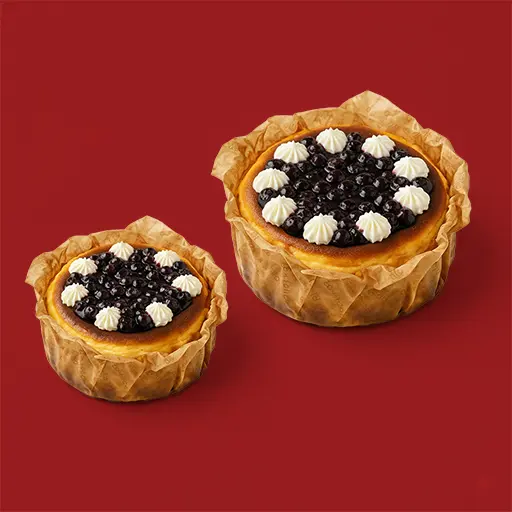 Blueberry Creme Burnt Basque Cheesecake