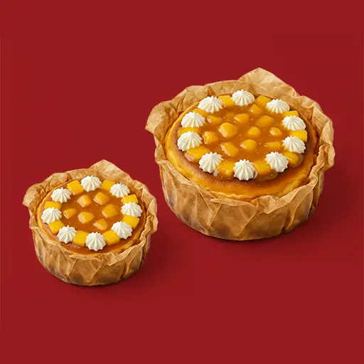 Mango Creme Burnt Basque Cheesecake